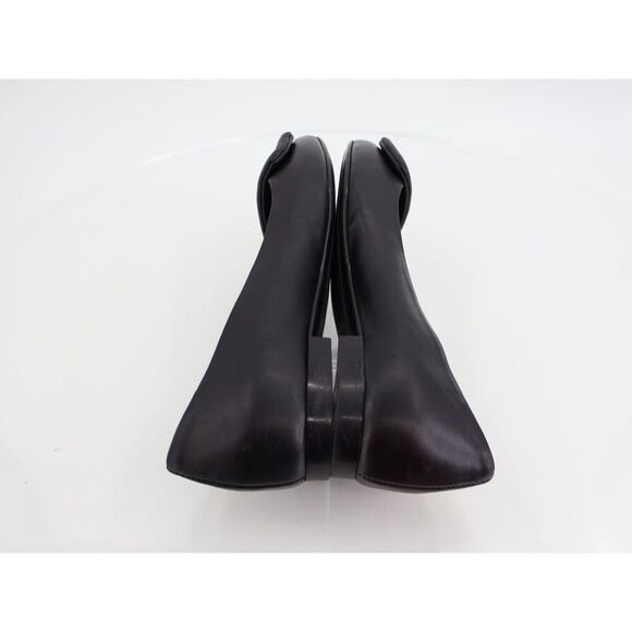 AGL Lolita Ballet Flat Womens 35.5 5.5 Black Leather Pointed Buckle Slip On Shoe - Picture 8 of 12